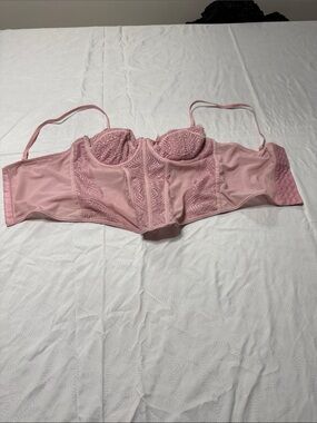 Garage Dusty Pink Lace Longline Bustier
